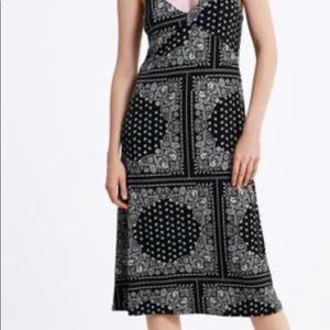 Zara Black and White Dress